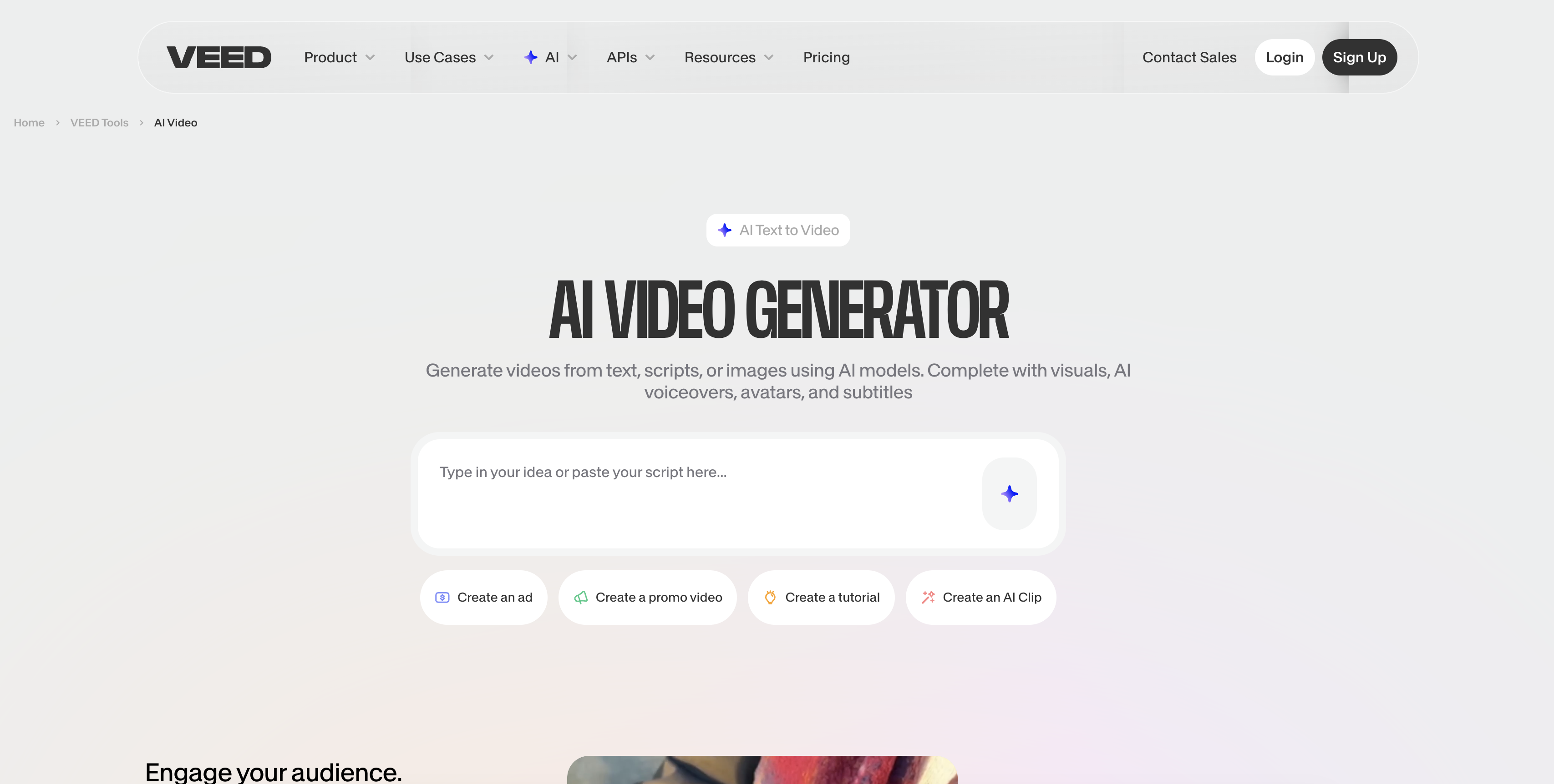 Veed.io AI Video Generator