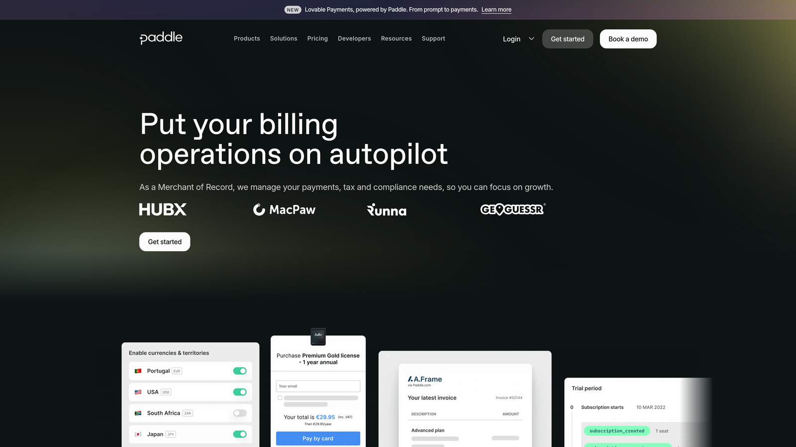 Screenshot of ProfitWell website