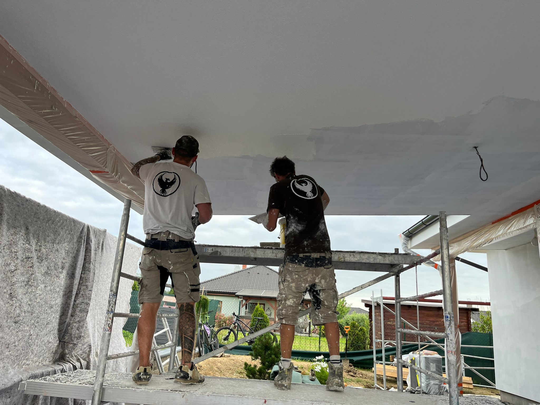 Natazeni podhledu garazoveho stání