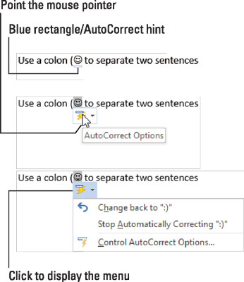 Adjusting an AutoCorrection.