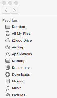 Figure 1: Dropbox on your Mac.