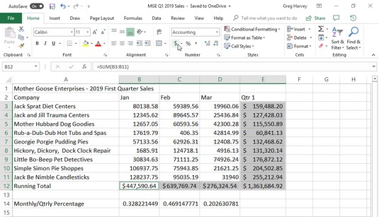 Accounting Number Format Excel 2019