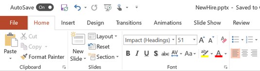 text highlight PowerPoint 2019