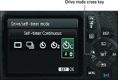 rebel-t6-1300d-drive-mode-setting
