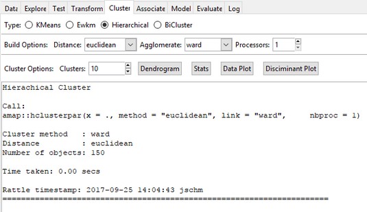 hierarchical clustering rattle