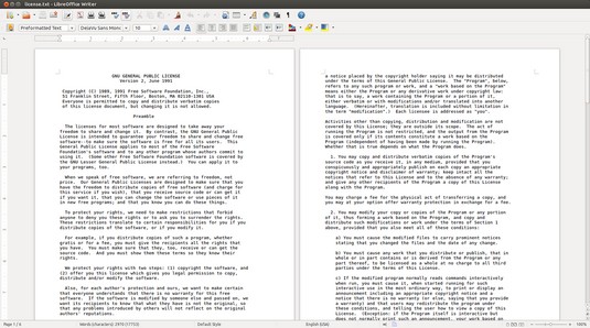 LibreOffice Writer Linux