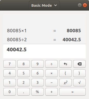 Linux KDE Calculator