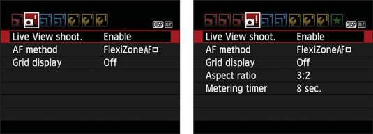 rebel-t7-live-view-shoot-menu