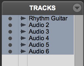 show, hide, or sort Pro Tools tracks