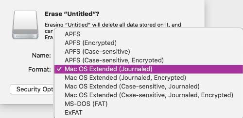 mojave-disk-format