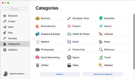 mojave-categories