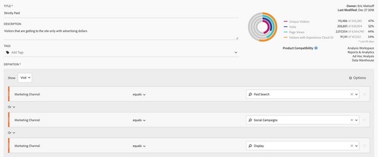 Adobe Analytics paid search segment