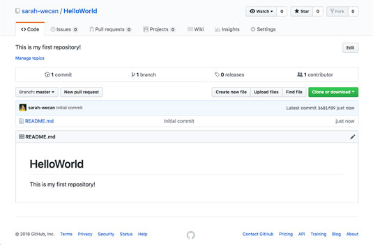 GitHub HelloWorld