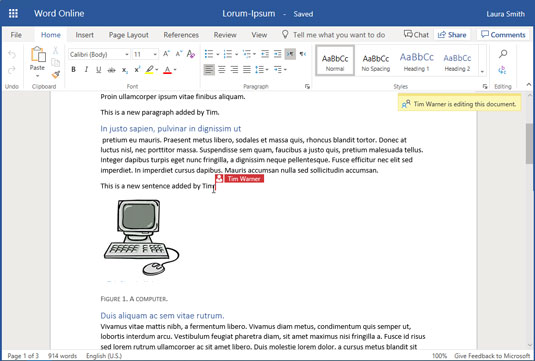 Co-editing in SharePoint Online