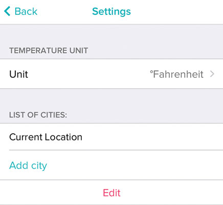 weather on Fitbit