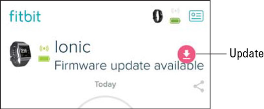 Fitbit firmware update