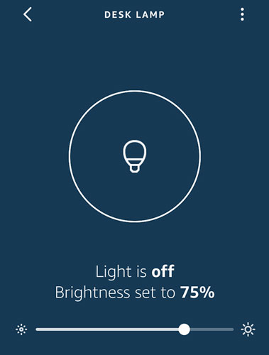 smart lightbulb control