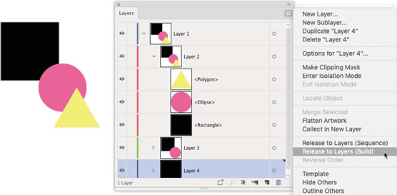 Building layers in Illustrator