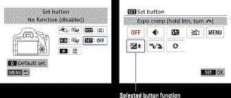 set Canon function