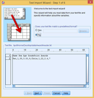 Correct your data types and formats, if necessary. Then save it all to a file by choosing File→Save As.