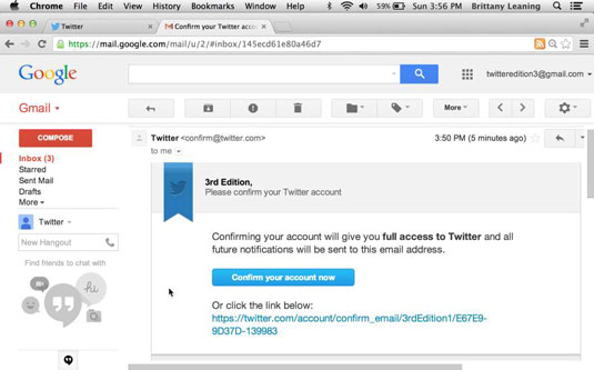 Open the email, and click the blue Confirm Your Account Now button or click the link in the email.