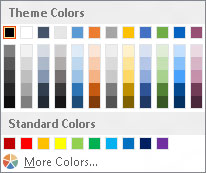 Click the button for the color you want to change.