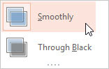 Use the Effect Options drop-down list to select a variation of the transition effect you selected in Step 2.