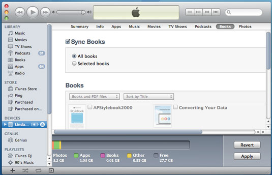 <b>Check the Sync Books checkbox, if </b><b>it isn't</b><b> already enabled.</b>