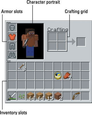 Minecraft inventory screen