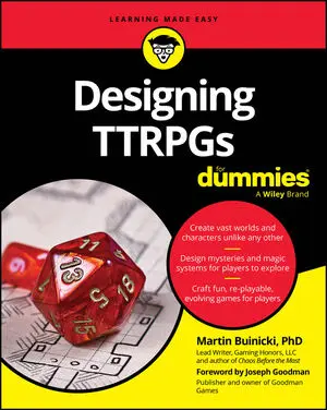 Designing TTRPGs For Dummies book cover