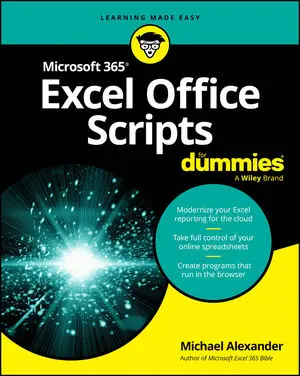 Microsoft 365 Excel Office Scripts For Dummies book cover