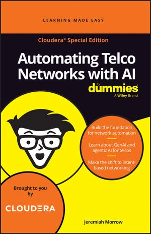 Automating Telco Networks with AI For Dummies, Cloudera Special Edition book cover