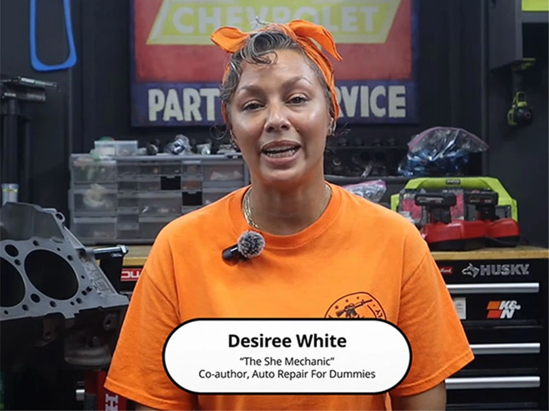 Desiree White, "The She Mechanic" and co-author of Auto Repair For Dummies
