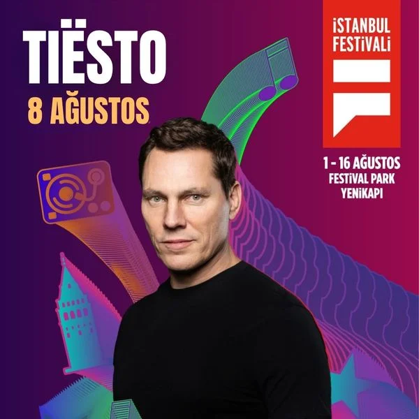 Tiësto at İstanbul Festival – Saturday, August 08, 2026 تیستو در فستیوال استانبول – شنبه، ۱۷ مرداد ۱۴۰۵