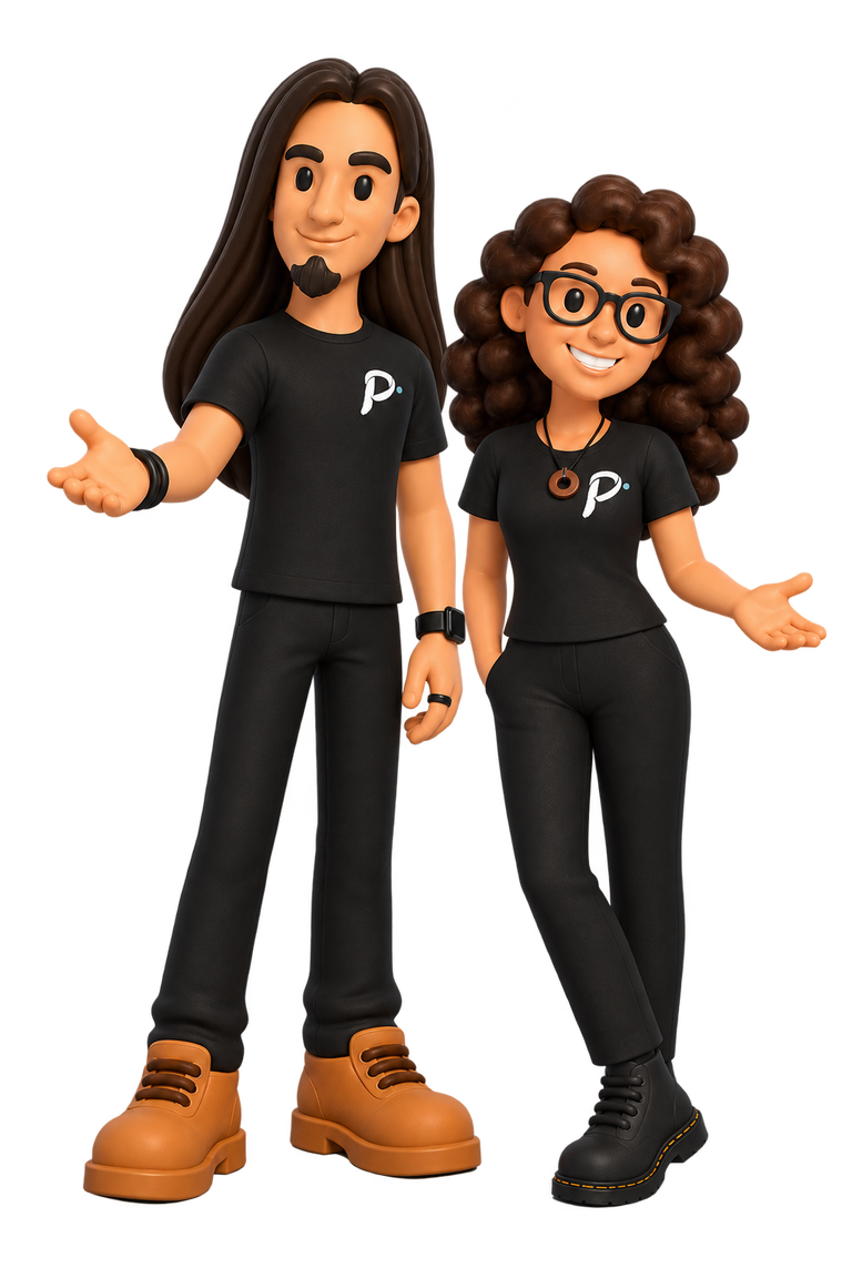 Paul et Élise, le duo Pilot Vidéo, vous accueillent.