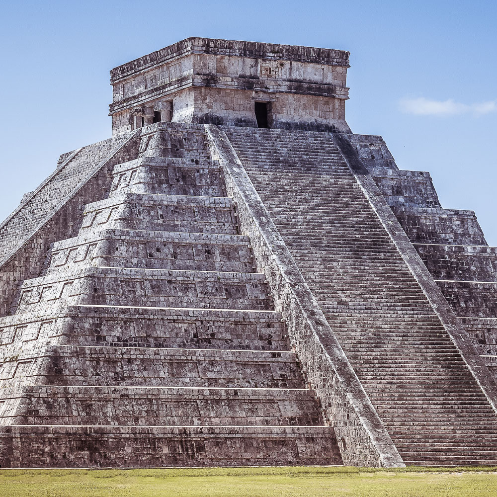 mayan stone pyramid