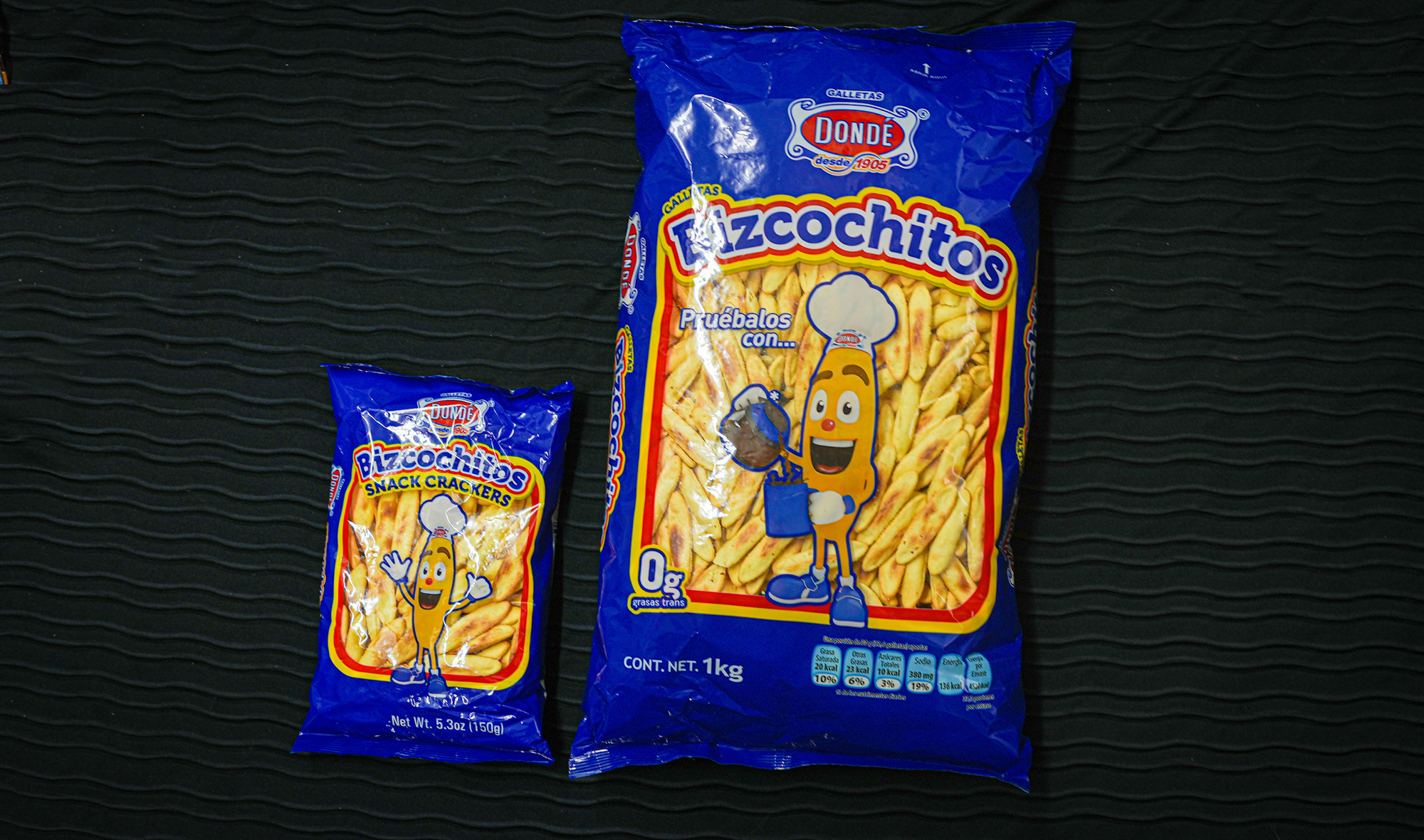 two bags of bizcochito long puffed crackers