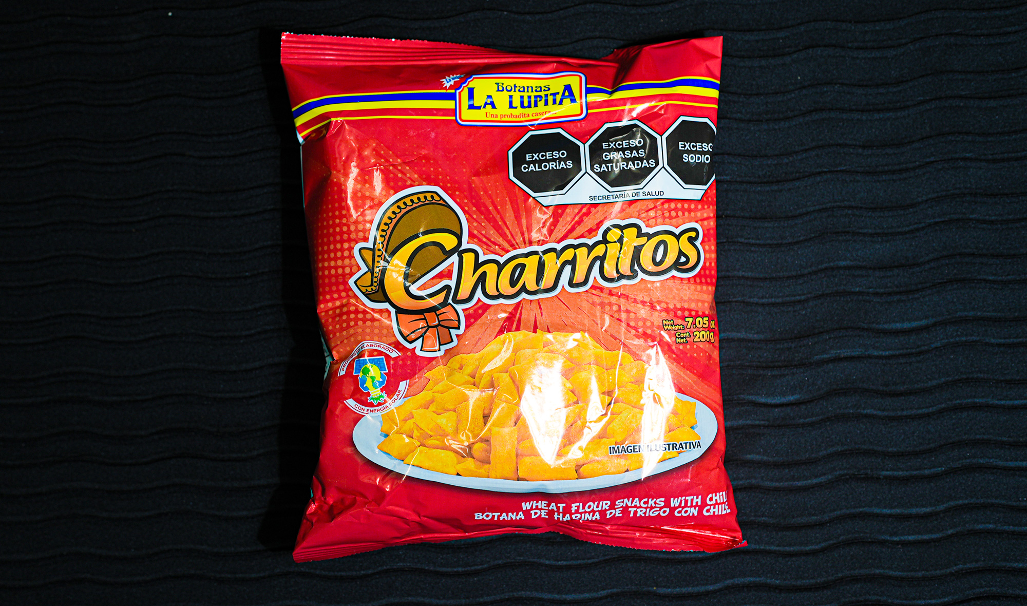 wheat flour snacks with chili