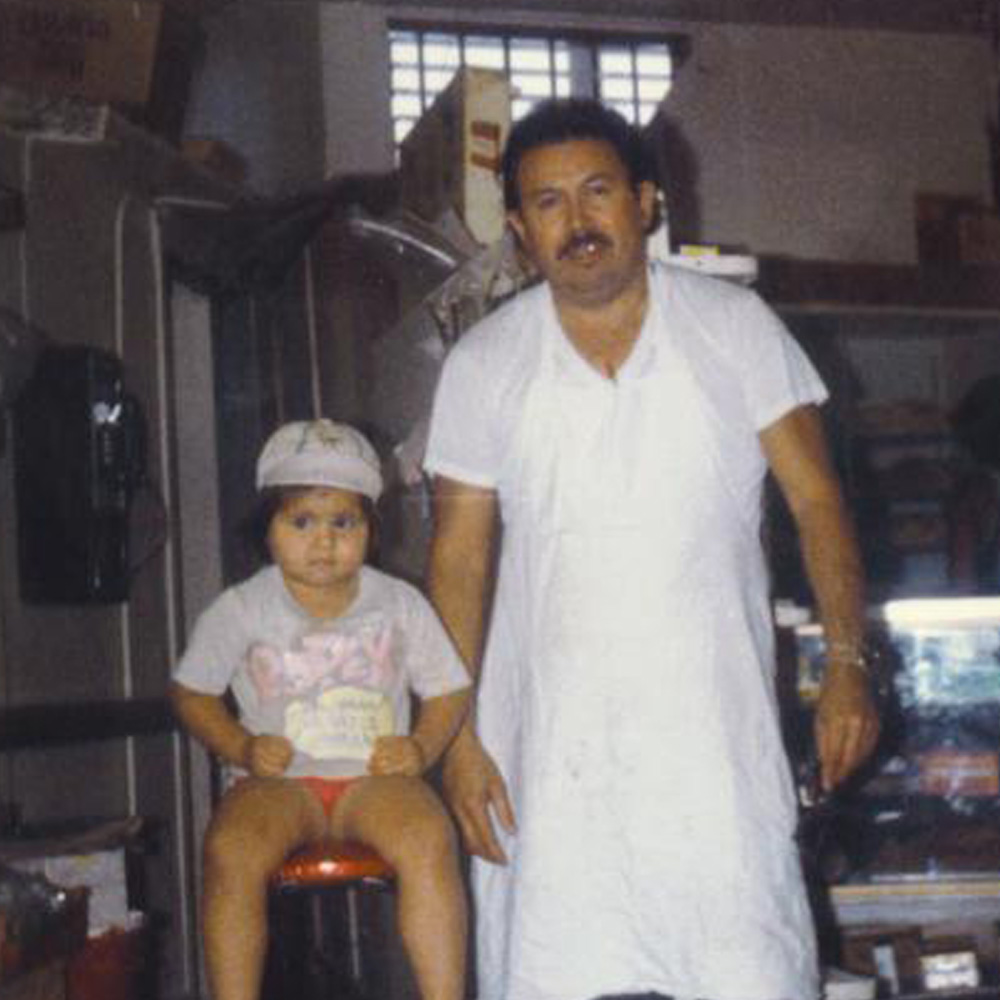 man with his daughter