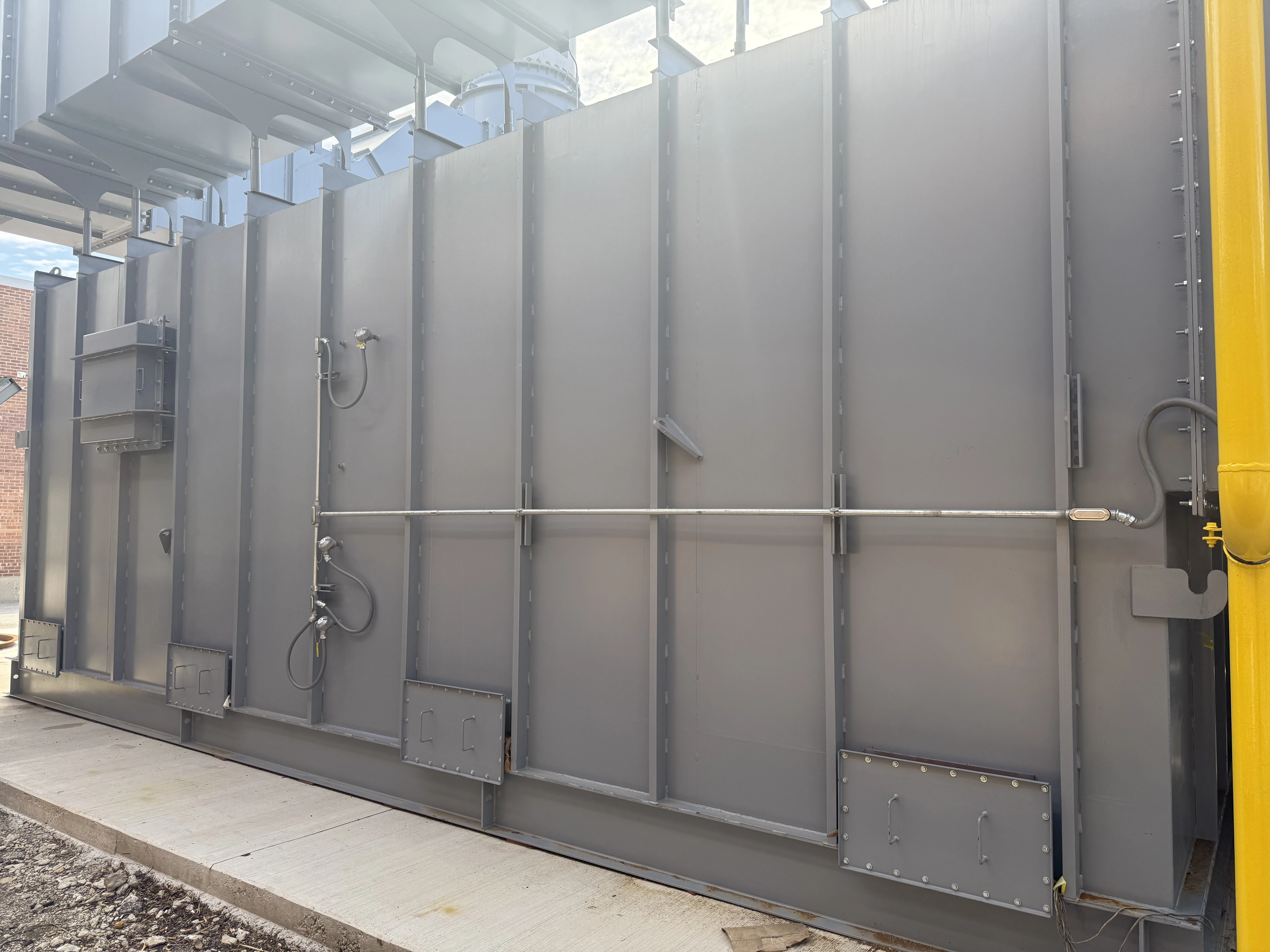 Body of install regenerative thermal oxidizer