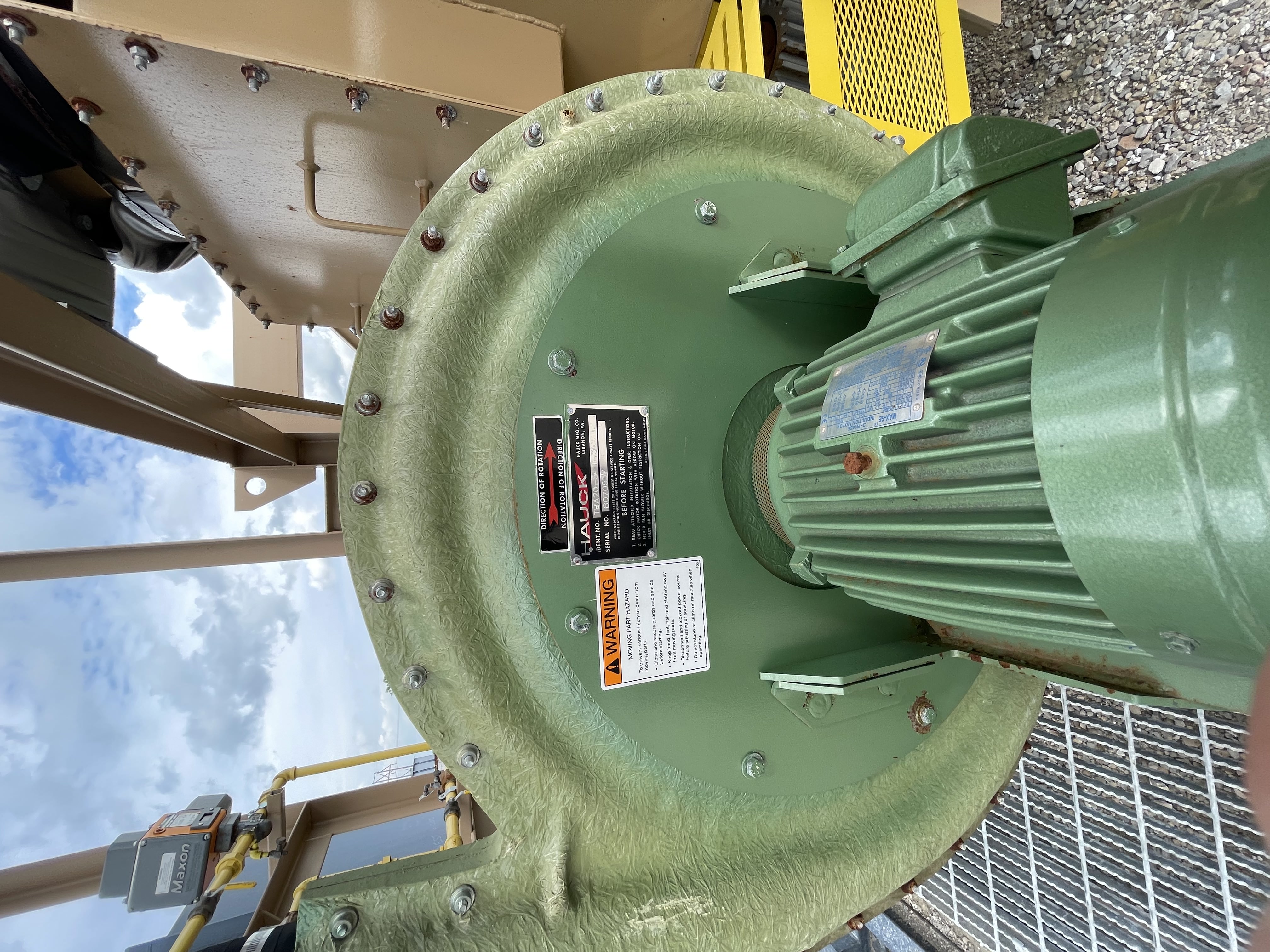 Blower for regenerative thermal oxidizer