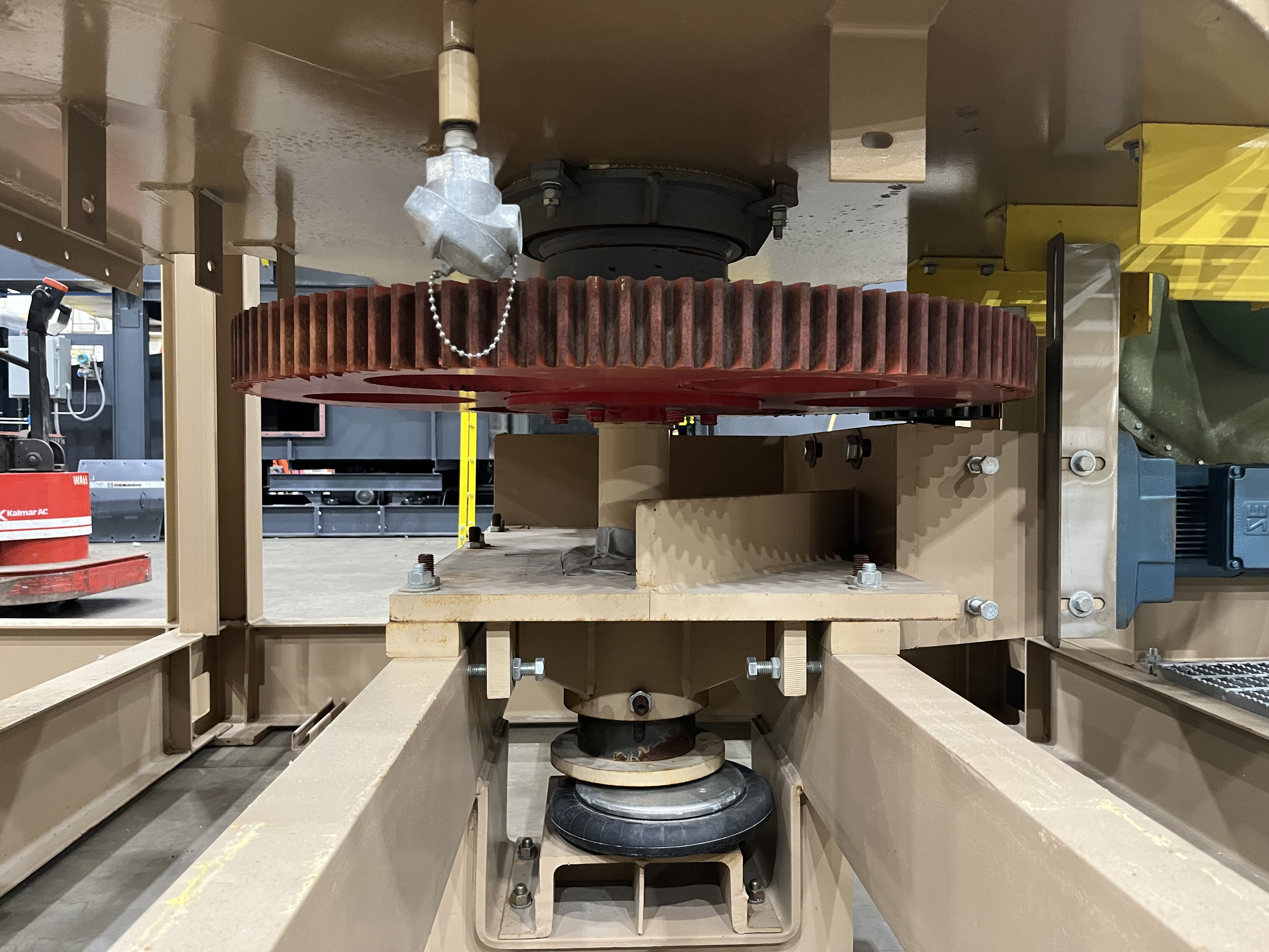 Rotary valve drive for RTO