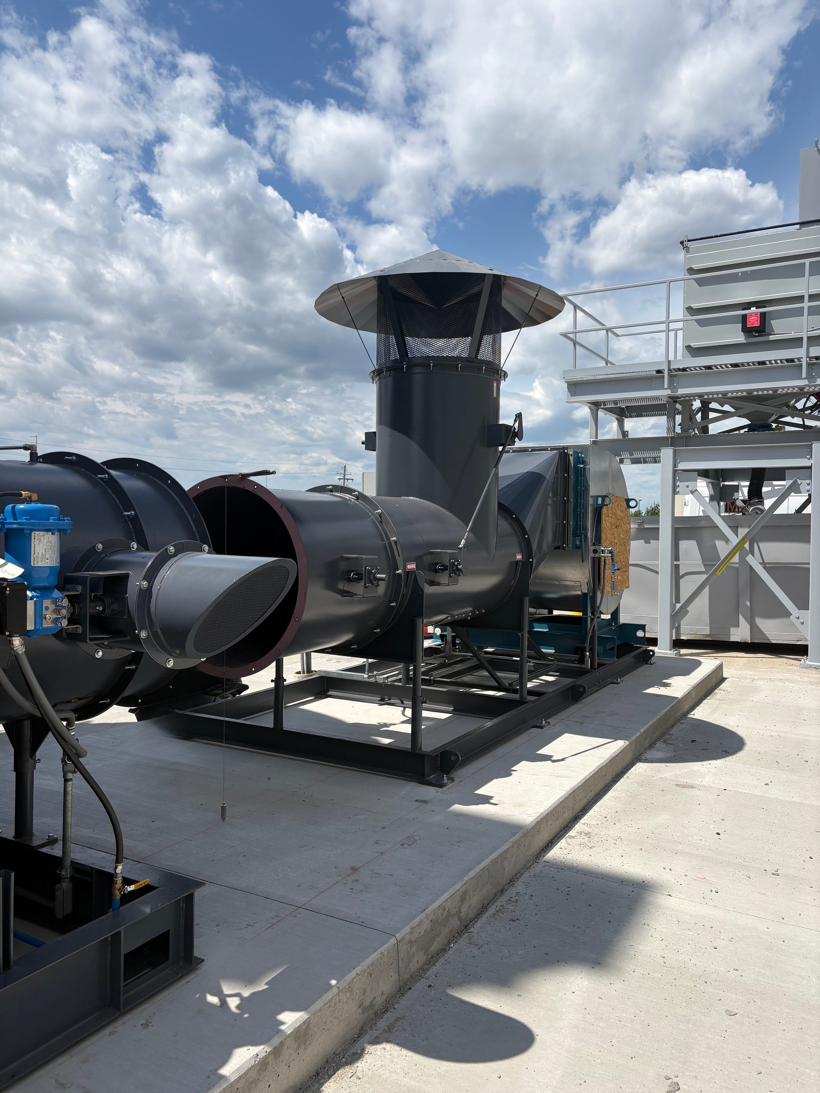 Refurbished REECO RTO installed by Kono Kogs at fiberglass manufacutring facility