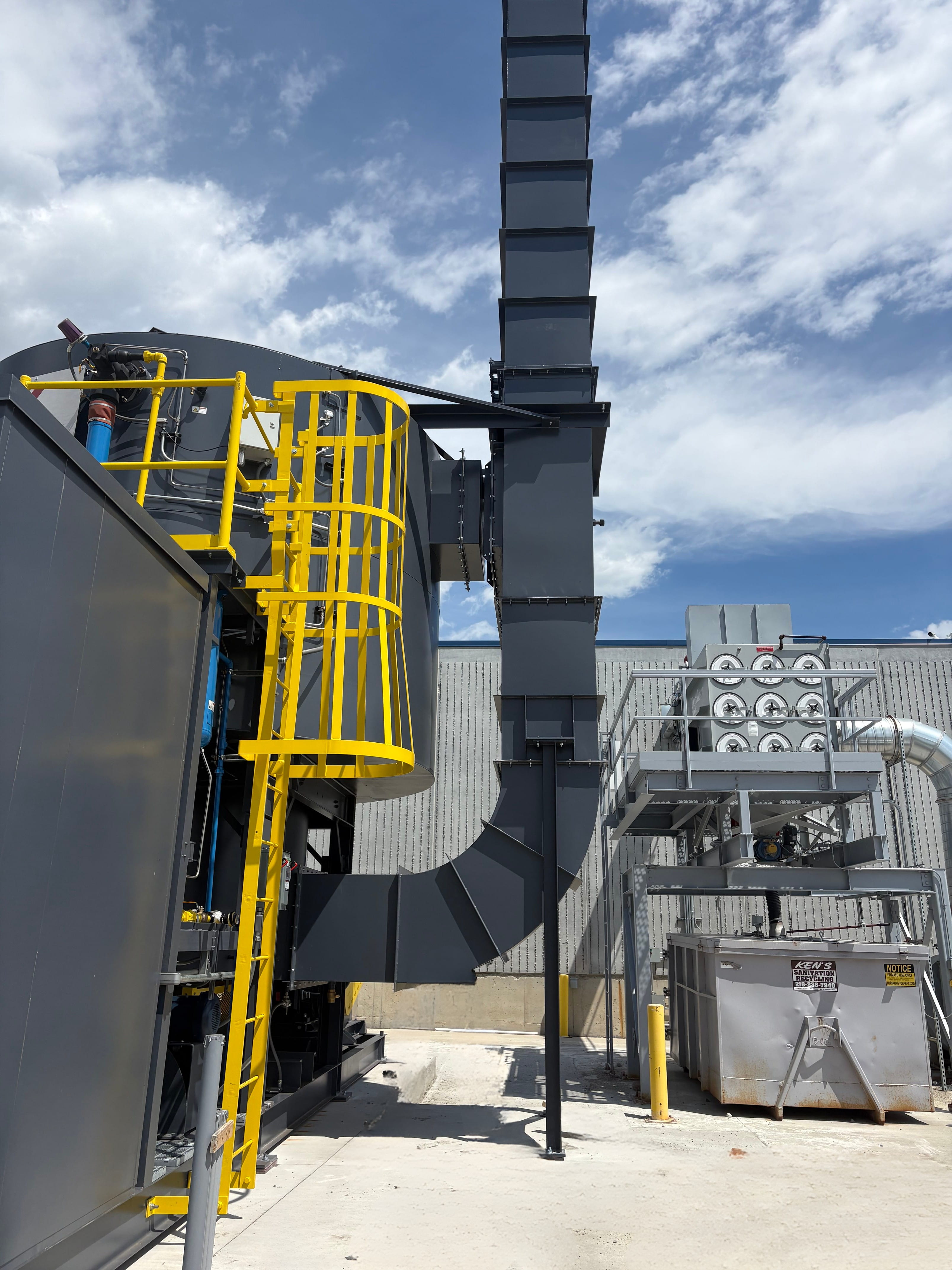 Installed REECO RTO at fiberglass manufacturing plant