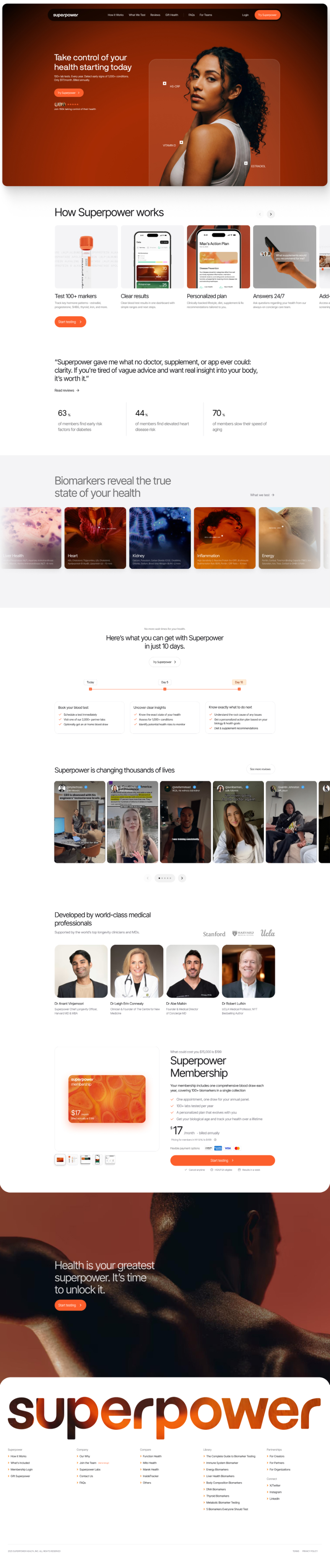 Superpower Landing Page