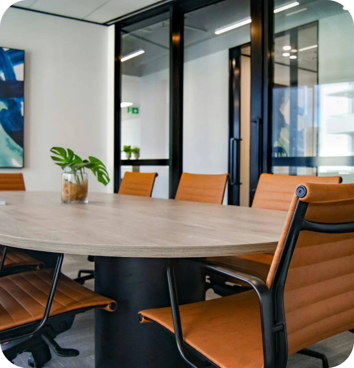 image of chairs in an office space