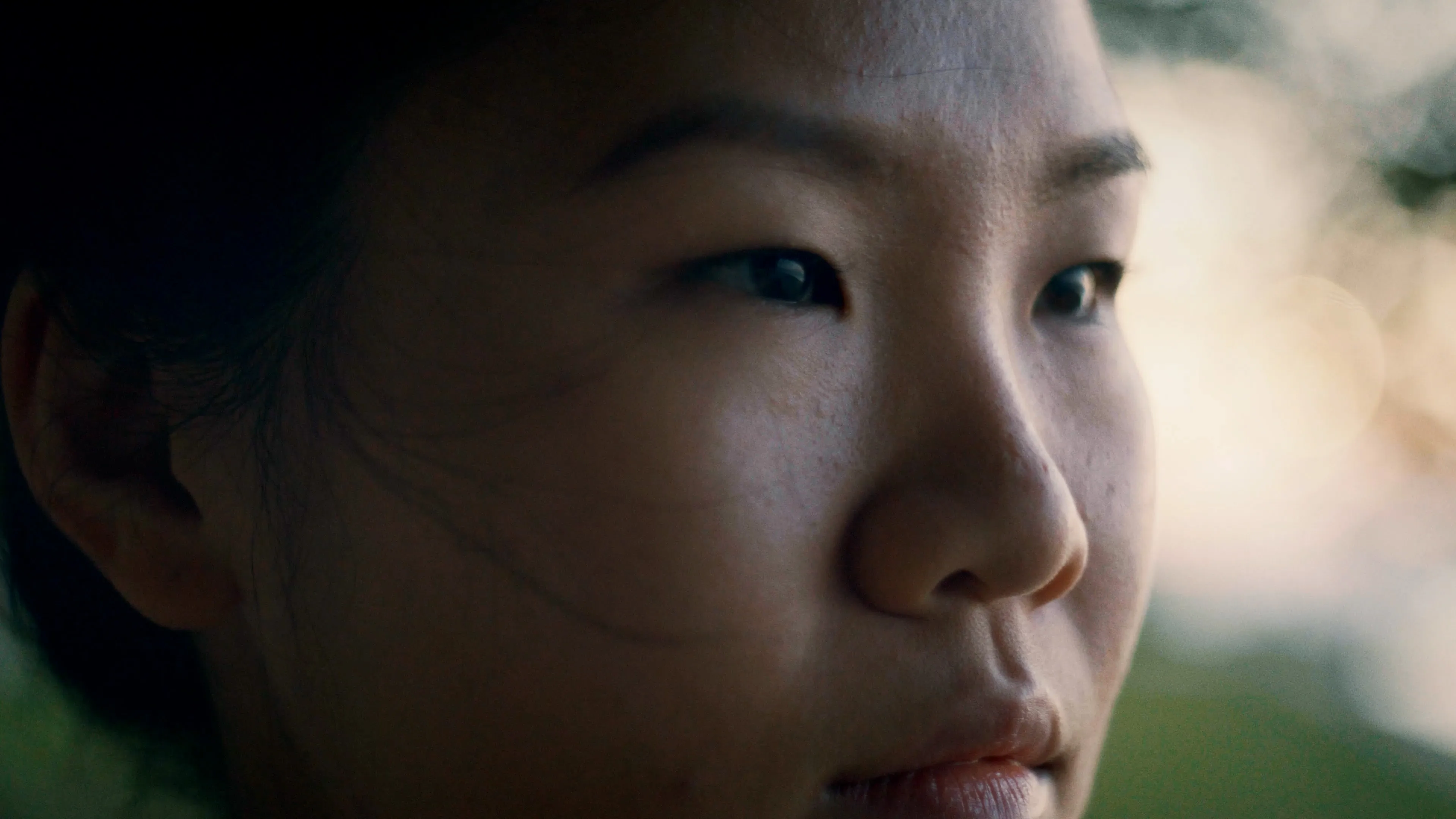 Portrait of a woman runner in golden light