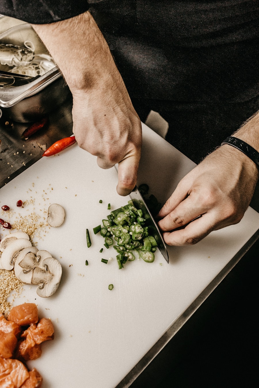 Fresh plated food with herbs