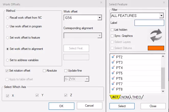 innovations in machine tool in-process measurement-Creating G56 for actual work piece orientation