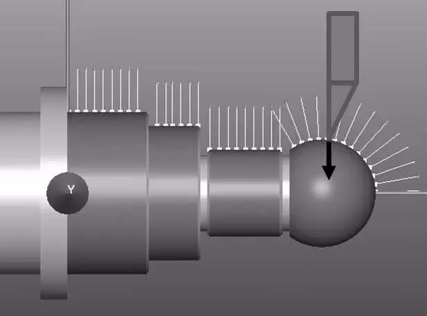 innovations in machine tool in-process measurement-Turning operation with pitch compensation
